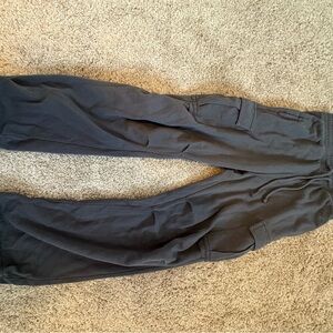Hollister Black Cargo Pants Relaxed Fit